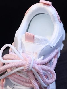 White Breathable Platform Sneakers For Spring, Spring White Breathable Platform Sneakers, Pink Chunky Sneakers For Streetwear, Casual Pink Chunky Sneakers For Streetwear, White Chunky Sneakers For Jogging In Spring, White Chunky Sneakers For Spring Jogging, Spring High-top Chunky Sneakers For Light Sports, Spring High-top Platform Sneakers For Light Sports, Sporty Chunky Sneakers With Elastic Laces For Streetwear