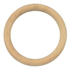 a wooden ring on a white background