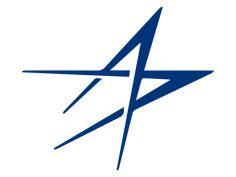 the logo for an electrical company, with blue lines in the shape of a star