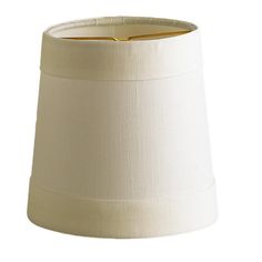 a white lamp shade on a white background