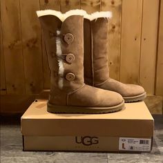 Excellent Condition, Barely Worn. Water Stain Repellent Included. Ugg Tall Boots, Tall Uggs, Ugg Boots Tall, Shoes Ugg, I Go Crazy, Tall Boots, Womens Uggs, Winter Rain, Ugg Shoes