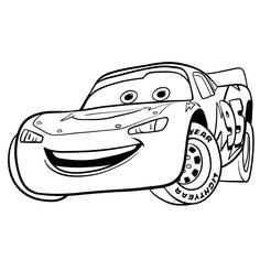 the cartoon character cars coloring pages