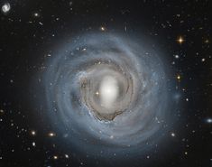 an image of a spiral galaxy in the sky