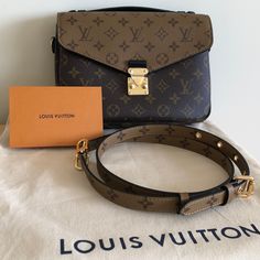 Authentic Brand New And Never Used / I Can Guarantee This Is The Rare Chance You Can Meet Totally New Perfect Condition Lv Bag In Reselling Platforms. This New Bag Is Just Like The One We Can Buy Directly From Current Lv Retail Store / Has Been Kept In Its Dust Bag In A Clean Dress Room, Non-Smoking & Pet-Free Household The Entire Time Of Ownership / Bought This Bag On 2022 And Paid $2,740(Include Tax). Little Later, I Got Another Similar Bag From My Family As A Gift And Then Decided To Sell Thi Brown Monogram Canvas Pouch Satchel, Daily Use Monogram Canvas Flap Bag With Removable Pouch, Brown Monogram Canvas Flap Bag With Removable Pouch, Designer Monogram Canvas Flap Bag With Top Handle, Designer Monogram Canvas Top Handle Flap Bag, Designer Top Handle Flap Bag In Monogram Canvas, Designer Monogram Canvas Flap Bag For Travel, Designer Monogram Canvas Flap Bag With Detachable Strap, Everyday Luxury Monogram Canvas Shoulder Bag With Detachable Strap