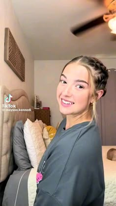 Two Braids Into Bun, Braids Into Bun, Soccer Hairstyles, Preppy Hairstyles, Competition Hair, Hairstyle Examples, Cheer Hair, Cute Simple Hairstyles, Two Braids