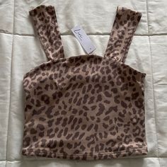 Brown Leopard Print Cropped Seamless Tank Top Size Xs New With Tags/ Never Worn Livi By Olivia Rae Brand Light Brown With Dark Brown Leopard Pattern Soft, Comfortable, And Stretchy Material Thick Straps See Photos For Approximate Measurements Athletic, Athleisure, Activewear, Active, Gym, Workout, Exercise, Sporty, Casual, Lounge, Loungewear, Sporty, Layering Tops, Cropped Tank, Cropped Tube Top, Stretchy Tops, Yoga Spring Seamless Cami Crop Top, Casual Tops With Seamless Design And Tank Straps, Summer Cropped Seamless Tank Top, Trendy Sleeveless Crop Top With Seamless Design, Casual Camisole Crop Top With Seamless Design, Casual Seamless Camisole Crop Top, Summer Bandeau Top With Seamless Construction, Seamless Summer Bandeau Top, Summer Seamless Tank Crop Top