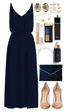 "NY look." by ellie-directioner on Polyvore featuring Melissa Joy Manning, Zimmermann, Gianvito Rossi, Andrea Fohrman, Christian Dior, Guerlain и Rebecca Minkoff Dressy Outfits, Inspiration Mode, Elegant Outfit, Cute Fashion, Pretty Dresses, Look Fashion, Classy Outfits, Beautiful Outfits