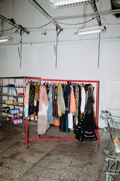 Vintage Clothes Rack, Clothing Shop Interiors, Fashion Installation, Berlin Style, Clothing Rack Display, Fashion Showroom, Clothing Store Interior, Clothing Swap, Another Magazine