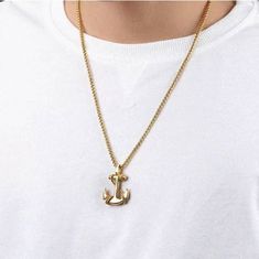 18k gold plated, Christmas gift, gift for seamen, anchor charm, Mens necklace, necklace charm, gift for father, engraved gift Qty:                          1 pcs Size of charm:       24x34 mm Size of chain:         23 cm Material:                 Gold plated 18k If you have some question - ask me. Thank you. AL Marchi Anchor Charm, Mens Necklace, Gift For Father, Wedding Jewelry Bracelets, Engraved Gifts, Necklace Necklace, Necklace Charm, Men's Necklace, Charm Gift