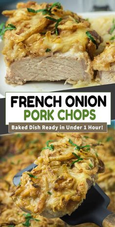 french onion pork chops are an easy and delicious side dish