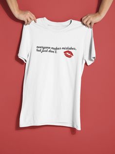 Everyone makes mistakes, but just don't | Please Please Please - Sabrina Carpenter t-shirt Concert Tee Everyone Makes Mistakes, Please Please Please, Concert Tees, Making Mistakes, Look Plus