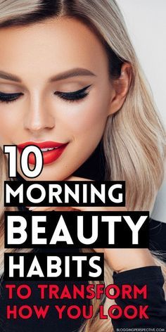 Glowing Skin Secrets, Morning Beauty Routine, Beauty Hacks Skincare, Beauty Habits, Grooming Tips, Skin Secrets, Beauty And Fashion