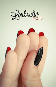 crazy! Louboutin Nails, Nagel Stamping, Unghie Nail Art, Nails Stiletto, Red Nail Polish, Nail Photos, Red Nail