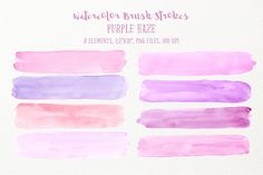 Graphic Design Wedding Invitations, Graphic Design Wedding, Watercolor Brush Strokes, Water Brush, Watercolor Brush, Gold Watercolor, Purple Watercolor, Watercolor Leaves, Art Prints For Sale