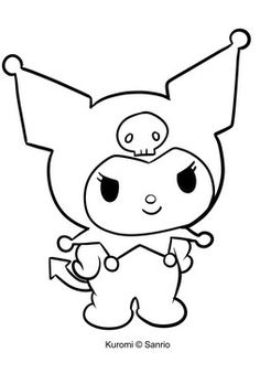 a cartoon character with an evil look on his face and arms, in black and white