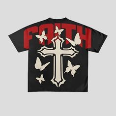 Introducing our Faith Cotton Oversized Graphic Tee. the perfect blend of comfort and style. Made with soft. breathable cotton. this tee features a modern oversized fit and a unique graphic design. Show off your faith while looking effortlessly cool. Available now for a limited time. To ensure accurate sizing for your oversized graphic tee. kindly consult the provided size chart below. We advise against selecting your usual size. as our clothing follows international standards and may have varyin Harajuku Goth, Letters Style, Y2k Tops, Oversize Sleeves, Oversized Graphic Tee, Goth Women, Print Graphic, T Shirt Oversized, Oversized T Shirt