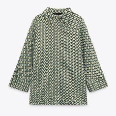 FREE SHIPPING ON ALL ORDERS OVER $50 | 100% SATISFACTION GUARANTEED Click "ADD TO CART" To Get Yours Now | Up To 60% OFF ✨ Looking for a new statement piece? Look no further! Introducing Arimonz new and fashionable geometric pattern print long-sleeved button-down shirt for women. Perfect for work and play. The geometric print adds visual detail, while the long sleeves and button cuffs lend it a polished look. Layer it under a sweater or vest for extra warmth, or wear it by itself to show off you Trendy Long Sleeve Printed Blouse, Trendy Long Sleeve Patterned Shirt, Casual Long Sleeve Shirt With Geometric Pattern, Trendy Long Sleeve Patterned Blouse, Long Sleeve Cotton Tops With Geometric Pattern, Trendy Patterned Long Sleeve Blouse, Graphic Print Office Tops For Fall, Trendy Printed Tops For Workwear, Chic Patterned Long Sleeve Blouse