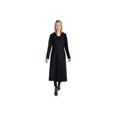 A cozy wool blend and full length gives this women's TOWER by London Fog an elegant cold-weather look. Oversized collar with notch detail Button front Long sleeves Wool blend 2 pocketsFIT & SIZING Designed to hit at the ankle MidweightFABRIC & CARE Wool, polyester, other Dry clean Imported Size: Small. Color: Black. Gender: female. Age Group: adult. Pattern: Solid. Material: Wool & Wool Blend. Elegant Black Full Length Outerwear, Classic Wool Coat For Cold Weather, Oversized Collar, Wool Blend Coat, London Fog, Cold Weather, Gender Female, Duster Coat, Wool Blend