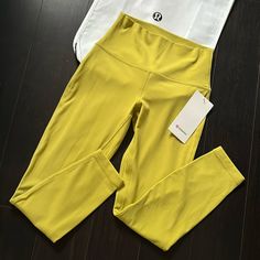 Lululemon Align Hr Pant 25” Brand New With Tags Color Yellow Pear (Ylwp) 2021 Release Rare And Sold Out Color Way Size 6 And 8 Available Please Note I Do Not Accept/Respond To Low Ball Offers Reasonable Offers Only Please And Thank You Guaranteed Authentic 5 Star Top Rated Seller Next Day Shipping B824 Yellow Stretch Go-dry Activewear, Yellow Stretch Activewear With Go-dry, Functional Yellow Stretch Activewear, Functional Stretch Yellow Activewear, Yellow Stretch Yoga Pants For Yoga, Yellow Moisture-wicking Activewear For Workout, Yellow High Stretch Athleisure Activewear, Yellow High Stretch Activewear For Yoga, High Stretch Yellow Activewear For Yoga