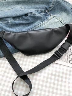 Bag For Love -Minimalist Fanny Pack - Women Fanny Packs Product Description Color Black Strap Type Adjustable Style Cool Pattern Type Plain Bag Size Medium Quantity 1 piece Type Waist Bag Composition 100% Polyurethane Material PU Leather Size Chart INCH CM Size Bag Width Bag Height Bag Length Strap Length one-size 3.1 5.5 12.2 47.2 Size Bag Width Bag Height Bag Length Strap Length one-size 8 14 31 120 Similar Products h2 { text-align: center; } .red-box { width: 100%; display: flex; flex-directi Waist Bag Women, Fanny Pack Women, Adjustable Bag, Word Wrap, Waist Bags, Waist Pack, Black White Pink, Small Shoulder Bag, Chest Bag