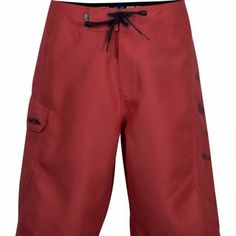 These Shorts Are More Of A Red Orange Color Than True Red. Product Details: 22-In. Outseam Comfort Fit Fly Wax Pocket With Velcro Closure Material & Care: Microfiber,Cotton Machine Washable Red Swim Trunks With Built-in Shorts, Red Swimwear With Built-in Shorts For Swimming, Red Surfing Beachwear Bottoms, Red Beachwear Bottoms For Surfing, Casual Red Swimwear For Surfing, Red Surfing Shorts, Red Bermuda Cotton Shorts, Red Cotton Bermuda Shorts, Sporty Surfing Shorts With Pockets