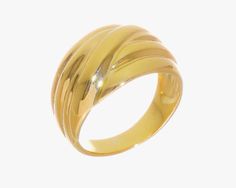 Thanks for stopping by. We are pleased to present one of our most beautiful creations for your jewelry collection. Here is an opportunity to acquire a gorgeous gold ring. More details below: * Theme: Dome * Material: 14k gold (Yellow) * Size: choose from sizes given * Band Width:  Tapered 4 mm to 14 mm * Average Weight: 5.5 gr. *Please allow 5 business days for production. Made to order. Please be sure of ring size. ---+---+---+---+---+---+---+---+---+---+---+---+---+---+---+---+---+-- Gorgeous item handmade in South Carolina, USA. We are a manufacturer of fine jewelry and we specialize in Gold, Platinum,  Natural and modern Lab Grown Gemstones. All of our pieces are manufactured in the USA. We are here to serve you. Please let us know if any questions, we are here to help. Stock# JJQGR343 Elegant Yellow Signet Ring For Formal Occasions, Elegant Yellow Hallmarked Signet Ring, Yellow Gold Dome Ring With Shiny Finish For Anniversary, Anniversary Yellow Gold Dome Ring With Shiny Finish, 14k Gold Yellow Ring With Polished Finish, Yellow 14k Gold Ring With Polished Finish, Average Weight, Yellow Fashion, Valentines Gift