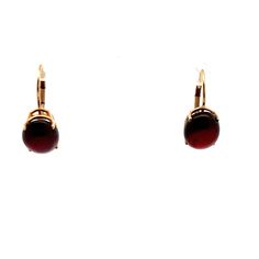 Beautiful Garnet Oval Shape Earrings in 14K Yellow Gold  A perfect gift for your loved one for any special occasion or holiday!  Total Earrings Weight: 2.77g Earring Length: 10.08mm Earring Width: 8.06mm Earring Closure: Lever Back  Gemstone: Garnet Item will be placed in a gift box. * Luxury Oval Earrings For Formal Occasions, Luxury Oval Cabochon Earrings For Anniversary, Elegant Oval Hallmarked Earrings, Luxury Oval Earrings With Polished Finish, Classic Yellow Gold Oval Cabochon Earrings, Oval Gemstone Earrings For Formal Occasions, Elegant Oval Earrings For Formal Occasions, Elegant Oval Cabochon Earrings For Anniversary, Elegant Oval Cabochon Earrings For Formal Occasions