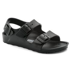 Milano EVA | shop online at BIRKENSTOCK Birkenstock Eva, Black Birkenstock, Birkenstock Black, Functional Style, Calf Muscles, Birkenstock Sandals, Birkenstock Milano, Kids Sandals, Ciabatta