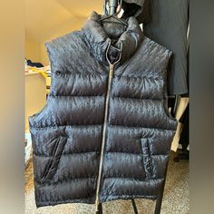 Brand New Condition Only Worn A Few Times Size 46 In Dior Fits A Size Medium. Men And Women. Originally $2600 So It Will Sell Fast! Fitted Sleeveless Outerwear With Padded Collar, Luxury Black Vest For Fall, Luxury Fall Vest, Black Luxury Vest, Luxury Sleeveless Outerwear For Fall, Luxury Black Sleeveless Vest, Black Luxury Sleeveless Vest, Dior Fits, Dior Jacket