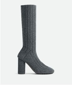 Bottega Veneta® Women's Atomic Boot in Anthracite. Shop online now. Botaga Boots, Bogetta Veneta Boots, Botega Venetta Boots, Botegavenetta Boots, Bottega Veneta Boots, Knit Wool Socks, Sock Boot, Leather Denim, Wool Socks