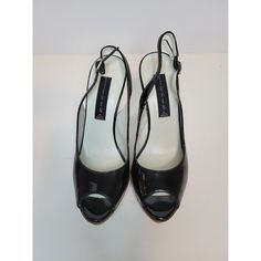 In Great Condition Women's Steve Madden Peep Toe Slingback 4" Heels. Very Cute! Shoes Look Practically Unused Size: 7.5m Color: Black Material: Man Made; Patent Leather Features: Peep Toe, Adjustable Strap, 4" Heel No Rips, Stains, Or Smells. From A Smoke And Pet Free Home. We Will Ship Out The Same Or Next Business Day!! We Are Listing Unique Items All The Time. Make Sure You Visit Our Store And Give It Follow!! Bundle And Save!! 4-inch Patent Leather Slingback Heels, Elegant Round Toe Platform Slingback Sandals, Elegant Open Toe Platform Slingback Sandals, Elegant Slingback Sandals With Platform And Round Toe, Elegant Slingback Sandals With Platform And Open Heel, Formal Closed Toe Slingback Sandals With Deep Heel Cup, Fitted Slingback Pumps With 4-inch Heel And Round Toe, Elegant High Heel Platform Slingback Sandals, 4-inch Heel Patent Leather Slingback Heels