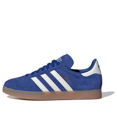 Blue Low-top Sneakers With Three Stripes Branding, Blue Low-top Sneakers With Three Stripes, Blue Sneakers With Three Stripes Branding, Adidas Blue Sneakers With Three Stripes, Sneakers Men Fashion, Adidas Gazelle, Royal Blue, Adidas, Sneakers