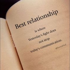 an open book with the words best relationship on it