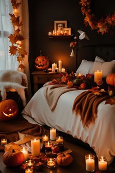 Ethereal Enchantment: Elevate Your Home for a Dreamy Halloween 🌠 Fall Home Decor Ideas, Beautiful Halloween, Fantasy Rooms, Creative Wall Art, Halloween Artwork, Bedroom Decor Cozy, Changing Leaves, Hauntingly Beautiful, Cozy Room Decor