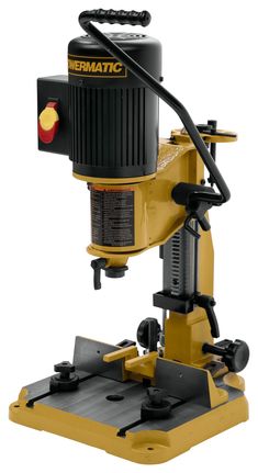 Heavy-duty reversible handle can be installed to either side of the head without tools. Inline depth stop allows stopping at pre-set depths without racking the bit to the base. Integrated chisel and tool holder with sharpening stone. Powermatic Drill Press 15-Amp Variable-Speed Bench Drill Press | 1791310 Welding Cart Plans, Knot Drawing, Earth Bag Homes, Timber Frame Barn, Earth Bag, Tool Bench, Welding Cart, Garage Accessories, Drill Presses