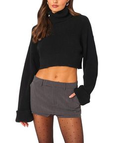 Find EDIKTED Oversized Turtle Neck Cropped Sweater on Editorialist. Edikted Oversized Turtle Neck Cropped Sweater.Color:Black.Size:XS/S.Material:50% Cotton 50% Polyester.Sweaters. Oversized Trendy Cropped Sweater, Chic Oversized Cropped Sweater For Winter, Chic Boxy Top For Fall, Chic Boxy Fit Tops For Fall, Boxy Fit Tops For Fall, Trendy Oversized Cropped Sweater For Fall, Stretch Cropped Sweater For Winter Streetwear, Winter Cropped Sweater In Relaxed Fit, Stretch Cropped Sweater For Streetwear In Winter