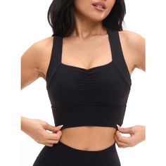 Buffbunny Onyx Black Bloom Sweetheart Neckline Padded Strappy Sports Bra With Removable Pads. Very Soft Material. Msrp: $48.00 / Nwt - Full Price On Website Xs Approx. Measurements: 12" Ptp, 12.5" Length Glute Bands, Bra Size Guide, Strappy Sports Bras, Black Sports Bra, Sports Bra Sizing, Sports Leggings, Skirts For Sale, Second Skin, Wearing Black