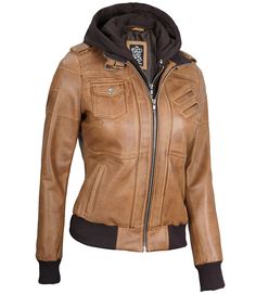 Camel Brown Leather Jacket For Women | Bomber Style
Step into timeless elegance with our Women Camel Brown Bomber Leather Jacket. Crafted from real lambskin leather, this jacket features a sleek, fitted design that enhances your silhouette. The camel brown color exudes sophistication, while the removable hood adds a touch of versatility. Perfect for any occasion, this jacket seamlessly blends style and practicality, making it an essential addition to your wardrobe. Peplum Leather Jacket, Asymmetrical Leather Jacket, Hooded Leather Jacket, Racer Jackets, Leather Jacket For Women, Buckle Collar, Varsity Jacket Women, Leather Varsity Jackets, Distressed Leather Jacket