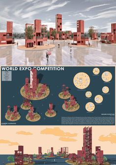 an info board shows the different stages of building construction and how they are used to make it