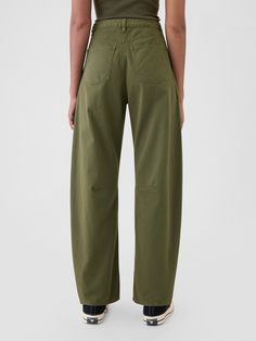 Mid Rise Twill Barrel Pants | Gap Granola Pants, Barrel Pants, Water Retention, Soil Health, New Woman, Stretch Cotton, Cotton Twill, Soil, Mid Rise