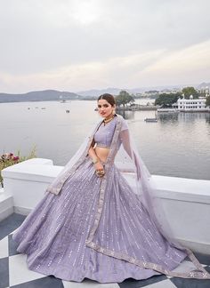 Indian Lehenga Choli Lavender Color Wedding Party Wear Lavender Lengha Choli Readymade lehenga Bridesmaid Lehenga Sequence Lehenga, Orang India, Lehenga Choli Latest, Lehenga Bridesmaid, Purple Lehenga, Bridesmaid Lehenga, Pengantin India, Indian Lehenga Choli, Indian Outfits Lehenga