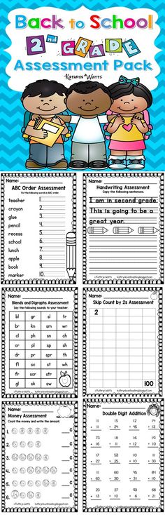 the back to school checklist for 2nd grade students