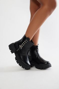 Available In Black. Combat Boots Hardware Detail Round Toe 1.5" Low Block Heel Imported | Evan Buckle Booties in Black size 9 by Fashion Nova Buckle Booties, Black Combat Boots, Low Block Heels, Black Booties, Sale Items, Combat Boots, Block Heels, Fashion Nova, Black Fashion