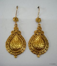 sterling silver gold vermeil gold gilded earrings gold plated earrings Antique 22k Yellow Gold Earrings, Antique Gold Earrings For Festivals, Antique Gold Earrings With Latkans, Ornate 22k Gold Earrings, Antique Gold Dangle Plug Earrings, Festival Gold Brass Jhumkas, Ornate Gold Plug Earrings, Ornate Gold Earrings For Ceremonial Occasions, Traditional Gold Brass Danglers