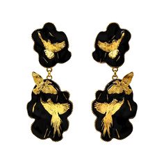 nspired by and named after Angela Mia's original full-figure sculpture, “Arise”, these exquisite earrings are made with 18K Gold-Plate and adorned with hand-painted Black Enamel for a striking aesthetic.

Embodying the spirit of the sculpture, the “Arise” earrings are a symbol of embracing one’s own strength, and rising above any challenge with confidence.