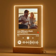 PRICES MAY VARY. 🎵Custom Music Spotify Plaque - 1.Click "Customize now" 2. Choose Text Color on Plaque: White, Black 3. Add the Favorite Song Name 4. Add the Artist Name 5. Upload 1 Photo. Personalized night light. Spotify codes work! Point your phone at the code and the song will play. 🎵Light Up The Song - Do you have a favorite music or singer? Is there a song that always touches your heartstrings? Have you ever played this song in a single loop, in your happy or sad moments. Customize this Boufriend Gifts, Gifts For Moms Birthday, Couple Gifts For Him, Spotify Plaque, Song Plaque, Simple Photo Frame, Spotify Codes, Valentine Music, Photo Album Covers