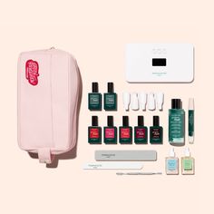 Our most complete kit that includes all the essentials for a Green Flash™ () LED gel polish alternative system, complete nail prep, with a FREE bag to hold everything in! 24W lamp: Manicures in 30 minutes Premium 36W lamp: Faster drying for manicures in 20 minutes