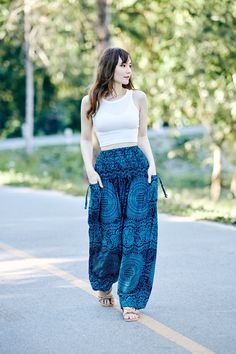 Teal Harem Yoga Pants Women Hippie Pant Loungewear Boho Trousers Loose Festival Clothing Summer Clothes Beach Wear Birthday Gift for Her - Etsy Yoga Instructor Outfit, Summer Clothes Beach, Boho Trousers, Gaya Bihar, Harem Yoga Pants, Bodh Gaya, Clothes Beach, Yoga Trainer, Yoga Trousers