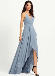 [76,00 €] A-Linie V-Ausschnitt Asymmetrisch Brautjungfernkleid Asymmetrical Bridesmaid Dress, Asymmetrical Prom Dress, Princess Bridesmaid Dress, Skirt Chiffon, Knee Length Bridesmaid Dresses, V Neck Cocktail Dress, A Line Cocktail Dress, Chiffon Cocktail Dress, Sleeveless Bridesmaid Dresses