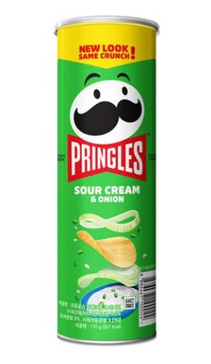 pringles sour cream and onion canister with green onions on the side,